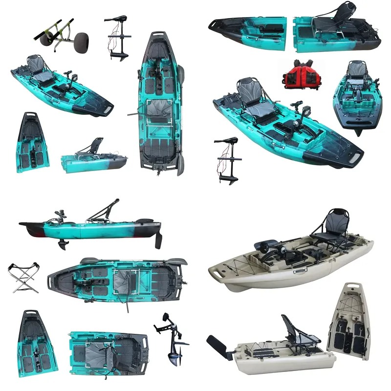 Fishing Kayak Paddle - Popular 1 Person HDPE/PE Sit-On-Top Motorized